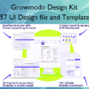 157 UI Design file and Templates – Growmodo Design Kit