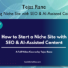 Scaling Niche Site with SEO AI Assisted Content