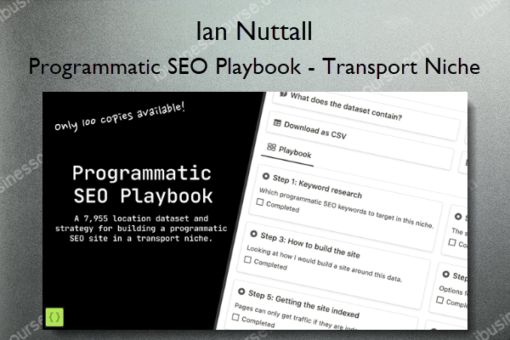 Programmatic SEO Playbook Transport Niche