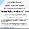 Most Valuable Email