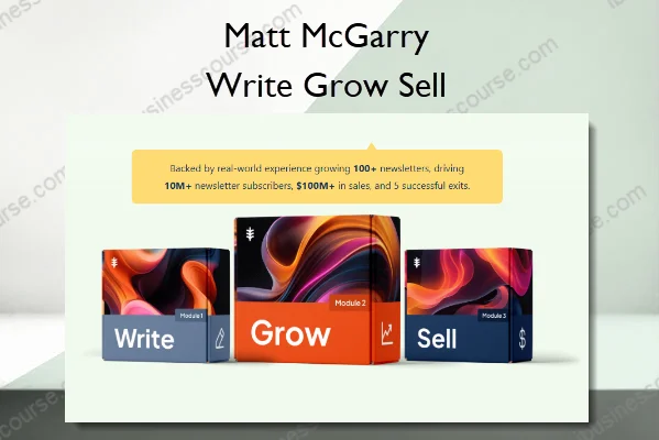 Matt McGarry – Write Grow Sell Matt McGarry – Write Grow Sell
