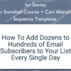 List Snowball Course + Cart Abandon Sequence Templates – Ian Stanley